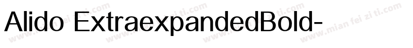 Alido ExtraexpandedBold字体转换